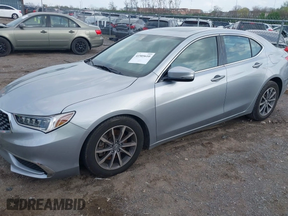 2019 Acura TLX with VIN 19UUB1F38KA010003, listed as a IAAI auction lot 41905610 with 28,644 mi miles. Bid and sale history available at carsss.com. Image 2.