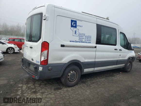 2017 Ford Transit with VIN 1FTYE2CM5HKA89613, listed as a Copart auction lot 50352255 with Not Provided miles and Salvage Title. Bid and sale history available at carsss.com. Image 3.