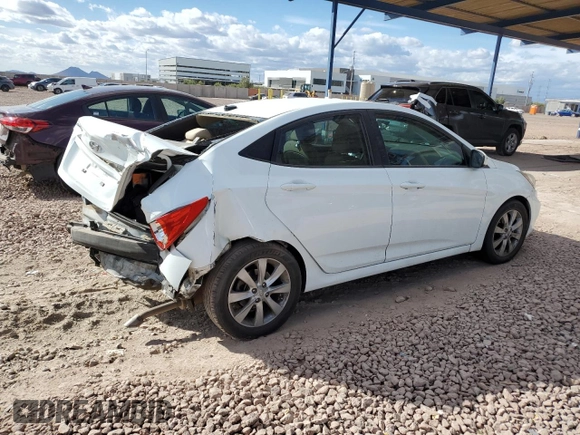 2012 Hyundai Accent GLS with VIN KMHCU4AE1CU151330, listed as a Copart auction lot 47549425 with 159,696 mi miles and Salvage Title. Bid and sale history available at carsss.com. Image 3.