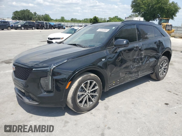 2024 Cadillac XT4 FWD Sport with VIN 1GYFZER41RF136970, listed as a Copart auction lot 53550865 with 13,143 mi miles and Non repairable. Bid and sale history available at DreamBid. Image 1.