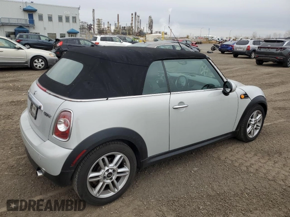 2012 MINI Convertible with VIN WMWZN3C57CT135185, listed as a Copart auction lot 78580644 with 83,027 mi miles and Salvage Title. Bid and sale history available at DreamBid. Image 3.