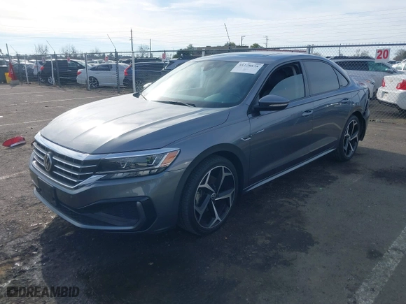 2020 Volkswagen Passat 2.0T R-Line with VIN 1VWMA7A35LC017795, listed as a IAAI auction lot 41228878 with 54,811 mi miles. Bid and sale history available at carsss.com. Image 18.