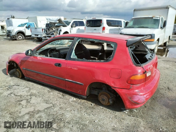 1994 Honda Civic z VIN 2HGEH2467RH510025, wystawiony jako Copart lot #80695724 z przebiegiem 231 277 mil mil oraz Szkoda całkowita • Salvage title. Historia ofert i sprzedaży dostępna na DreamBid. Obrazek 2.