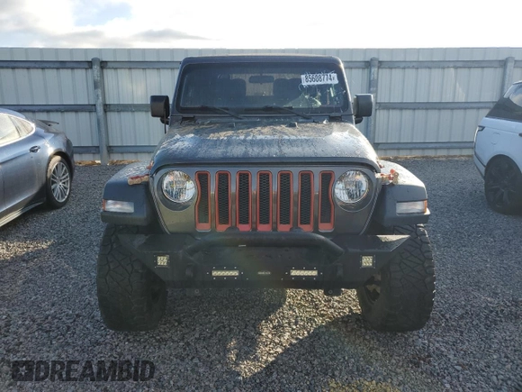 2018 Jeep Wrangler Sport with VIN 1C4GJXAG1JW219516, listed as a Copart auction lot 85608774 with 89,488 mi miles and Salvage Title. Bid and sale history available at DreamBid. Image 5.