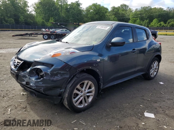 2013 Nissan Juke Nismo with VIN JN8AF5MV1DT223775, listed as a Copart auction lot 57104105 with 126,091 mi miles and Salvage title. Bid and sale history available at DreamBid. Image 1.