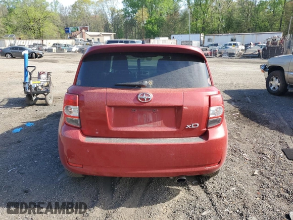 2012 Scion xD with VIN JTKKU4B41C1023489, listed as a Copart auction lot 53554245 with 155,607 mi miles and Salvage title. Bid and sale history available at DreamBid. Image 6.
