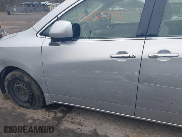 2014 Nissan Quest SL with VIN JN8AE2KP8E9104822, listed as a IAAI auction lot 42032346 with 90,558 mi miles. Bid and sale history available at carsss.com. Image 6.