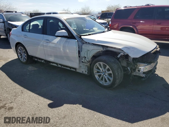 2017 BMW 3 Series 320i with VIN WBA8E1G33HNU17585, listed as a Copart auction lot 47056935 with 87,050 mi miles and Salvage Title. Bid and sale history available at carsss.com. Image 4.