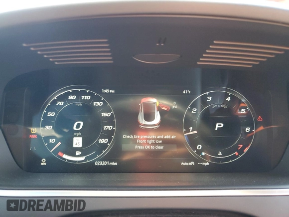 2021 Jaguar F-Type R with VIN SAJD51FE1MCK73529, listed as a Copart auction lot 41490695 with 23,201 mi miles and Salvage Title. Bid and sale history available at DreamBid. Image 9.