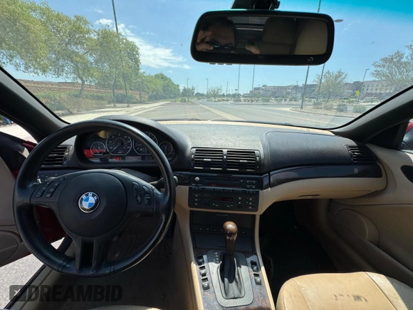 2005 BMW 3 Series 330Ci with VIN WBABW53435PL53055, listed as a Copart auction lot 65653465 with 112,923 mi miles and Clean title. Bid and sale history available at DreamBid. Image 9.