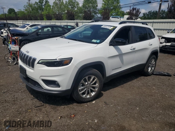 2022 Jeep Cherokee Latitude Lux with VIN 1C4PJMMX1ND530147, listed as a Copart auction lot 58652975 with 16,332 mi miles and Salvage title. Bid and sale history available at DreamBid. Image 1.