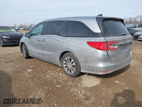 2023 Honda Odyssey EX-L with VIN 5FNRL6H68PB064308, listed as a IAAI auction lot 41450201 with 21,845 mi miles. Bid and sale history available at carsss.com. Image 3.