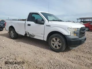 2016 Ford F-150 XL with VIN 1FTMF1CP7GKE62732, listed as a Copart auction lot 82826294 with 62,273 mi miles and Salvage Title. Bid and sale history available at carsss.com. Image 4.