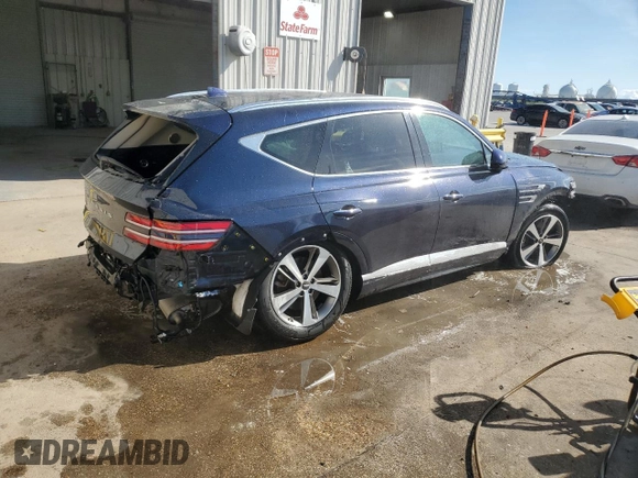 2021 Genesis GV80 with VIN KMUHB4SB8MU054029, listed as a Copart auction lot 85173174 with Not provided miles and Salvage title. Bid and sale history available at DreamBid. Image 3.