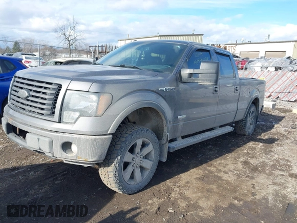 2012 Ford F-150 XL with VIN 1FTFW1ET8CKE26402, listed as a IAAI auction lot 41446188 with 167,987 mi miles. Bid and sale history available at carsss.com. Image 2.