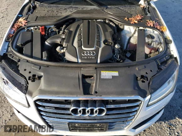 2016 Audi A8 L 4.0T Sport with VIN WAU43AFD2GN010239, listed as a Copart auction lot 84002294 with 139,364 mi miles and Salvage Title. Bid and sale history available at carsss.com. Image 11.