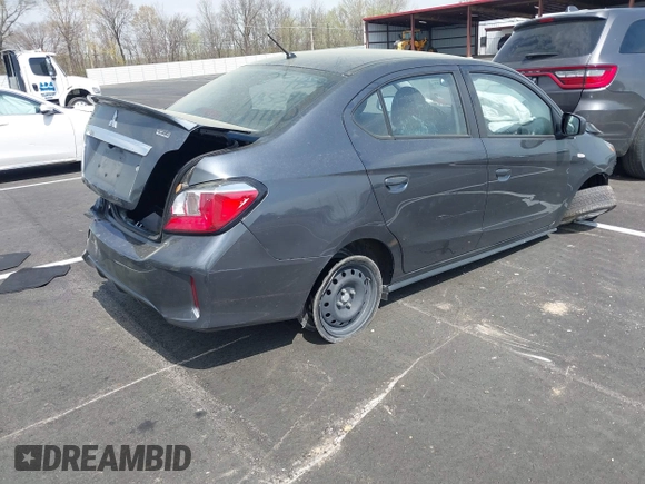 2024 Mitsubishi Mirage ES с VIN ML32FUFJ3RHF00320, выставлен на аукционе IAAI как лот 41879333 с пробегом 28 189 миль миль и . История ставок и продаж доступна на DreamBid. Изображение 4.