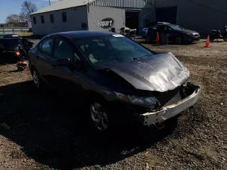 2015 Honda Civic LX with VIN 19XFB2F55FE233052, listed as a Copart auction lot 46302075 with 102,482 mi miles and Salvage Title. Bid and sale history available at carsss.com. Image 13.