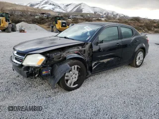 2012 Dodge Avenger SE with VIN 1C3CDZAB9CN322699, listed as a Copart auction lot 49500675 with 158,556 mi miles and Salvage Title. Bid and sale history available at carsss.com. Image 1.