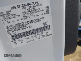 2014 Ford F-150 XL with VIN 1FTFX1EF8EKF40491, listed as a IAAI auction lot 41680476 with 179,117 mi miles. Bid and sale history available at carsss.com. Image 9.