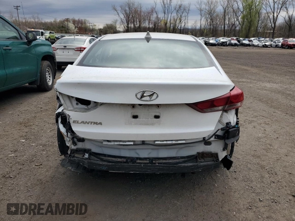 2018 Hyundai Elantra SEL with VIN 5NPD84LF6JH315648, listed as a Copart auction lot 52298225 with 209,463 mi miles and Non Repairable. Bid and sale history available at DreamBid. Image 6.