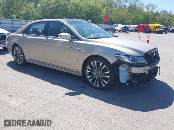 2017 Lincoln Continental Reserve with VIN 1LN6L9NP9H5616821, listed as a IAAI auction lot 42217250 with 88,138 mi miles and . Bid and sale history available at DreamBid. Image 1.