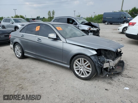 2008 Mercedes-Benz C 300 Sport with VIN WDDGF54X78F173353, listed as a Copart auction lot 59357975 with Not provided miles and Salvage title. Bid and sale history available at DreamBid. Image 4.