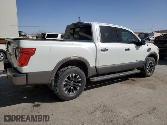 2017 Nissan Titan SL z VIN 1N6AA1E53HN508809, wystawiony jako Copart lot #47577705 z przebiegiem 50 888 mil mil oraz Szkoda całkowita • Salvage title. Historia ofert i sprzedaży dostępna na DreamBid. Obrazek 3.