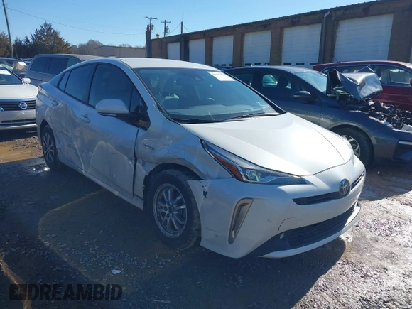 2020 Toyota Prius LE with VIN JTDL9RFU5L3014612, listed as a IAAI auction lot 41366027 with 50,153 mi miles and . Bid and sale history available at DreamBid. Image 1.