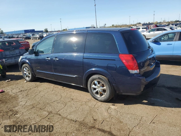 2008 Nissan Quest with VIN 5N1BV28U68N110235, listed as a Copart auction lot 76333434 with 162,674 mi miles and Clean Title. Bid and sale history available at carsss.com. Image 2.