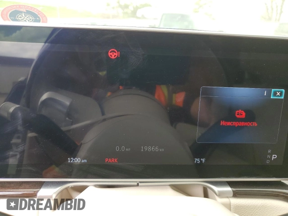 2022 Mercedes-Benz S 500 with VIN W1K6G6DB0NA088382, listed as a Copart auction lot 55065765 with 19,866 mi miles and Salvage Title. Bid and sale history available at DreamBid. Image 9.