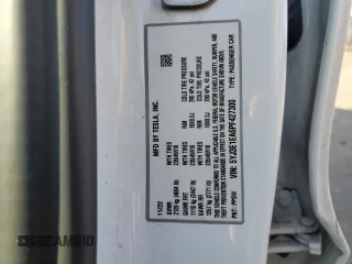 2023 Tesla Model 3 с VIN 5YJ3E1EA6PF427300, выставлен на аукционе Copart как лот 61457055 с пробегом 44 438 миль миль и Списание • Salvage title. История ставок и продаж доступна на DreamBid. Изображение 12.