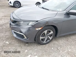 2019 Honda Civic Sedan LX with VIN 2HGFC2F66KH595946, listed as a IAAI auction lot 42017066 with 37,634 mi miles. Bid and sale history available at carsss.com. Image 6.
