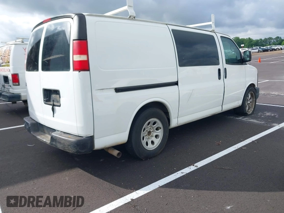 2011 Chevrolet Express Cargo with VIN 1GCSGAFX6B1144874, listed as a IAAI auction lot 41868850 with 201,347 mi miles and . Bid and sale history available at DreamBid. Image 4.