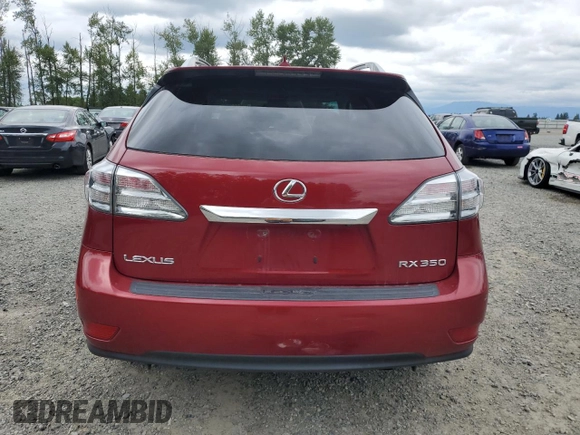 2010 Lexus RX 350 with VIN 2T2BK1BAXAC004977, listed as a Copart auction lot 62608295 with 132,752 mi miles and Non repairable. Bid and sale history available at DreamBid. Image 6.