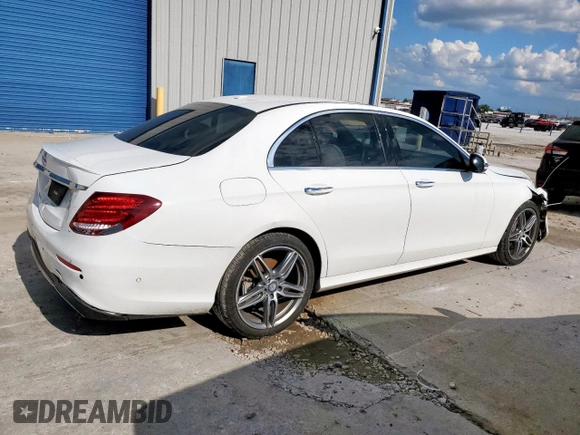 2017 Mercedes-Benz E 300 Luxury with VIN WDDZF4JB6HA203130, listed as a Copart auction lot 55818005 with 56,144 mi miles and Salvage title. Bid and sale history available at DreamBid. Image 3.