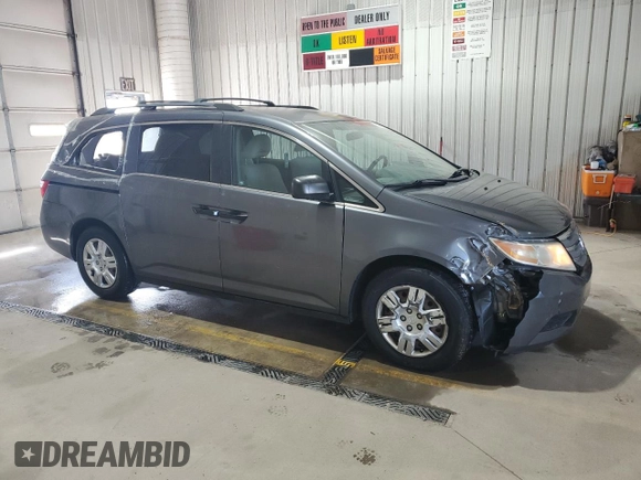 2012 Honda Odyssey LX с VIN 5FNRL5H21CB009359, выставлен на аукционе Copart как лот 57669225 с пробегом 162 757 миль миль и Списание • Salvage title. История ставок и продаж доступна на DreamBid. Изображение 4.