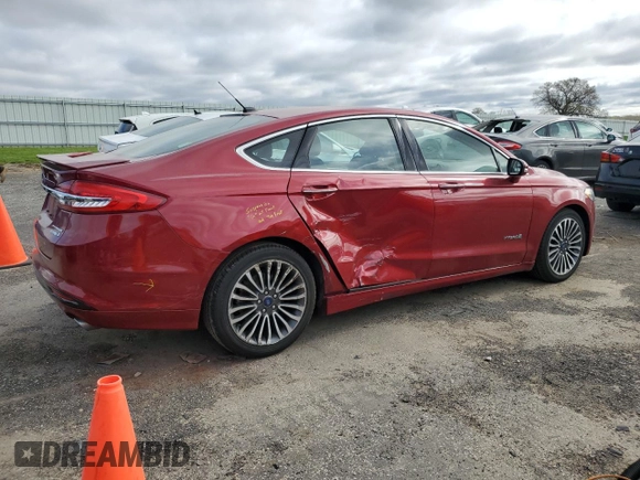 2018 Ford Fusion Hybrid Titanium with VIN 3FA6P0RU6JR177624, listed as a Copart auction lot 54309355 with 105,299 mi miles and Clean Title. Bid and sale history available at carsss.com. Image 3.