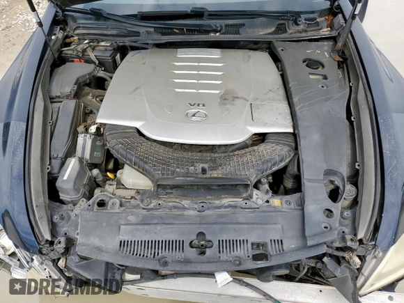 2007 Lexus LS 460 with VIN JTHBL46F175051764, listed as a Copart auction lot 58608215 with 178,084 mi miles and Salvage title. Bid and sale history available at DreamBid. Image 12.