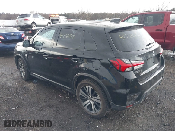 2020 Mitsubishi Outlander Sport ES 2.0 with VIN JA4AR3AU2LU026684, listed as a IAAI auction lot 41251022 with 142,379 mi miles. Bid and sale history available at carsss.com. Image 3.
