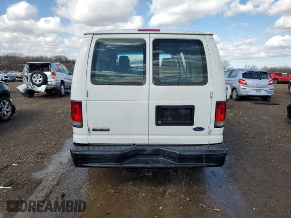 2009 Ford Econoline Cargo Commercial with VIN 1FTNE14W39DA74322, listed as a Copart auction lot 49323705 with 300,811 mi miles and Salvage Title. Bid and sale history available at DreamBid. Image 6.