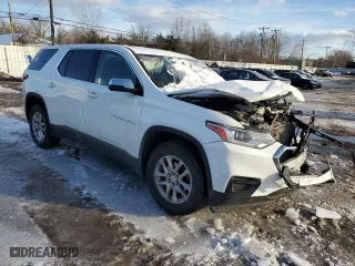 2020 Chevrolet Traverse LS with VIN 1GNEVFKW4LJ205385, listed as a Copart auction lot 45759515 with 85,442 mi miles and Salvage Title. Bid and sale history available at carsss.com. Image 4.