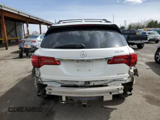 2017 Acura MDX w/Technology Pkg with VIN 5FRYD4H54HB019127, listed as a Copart auction lot 49433905 with 130,104 mi miles and Salvage Title. Bid and sale history available at carsss.com. Image 6.