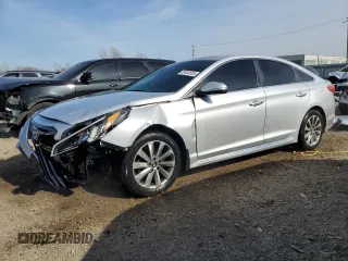 2015 Hyundai Sonata Sport with VIN 5NPE34AF8FH216245, listed as a Copart auction lot 53463585 with 107,000 mi miles and Salvage title. Bid and sale history available at DreamBid. Image 1.