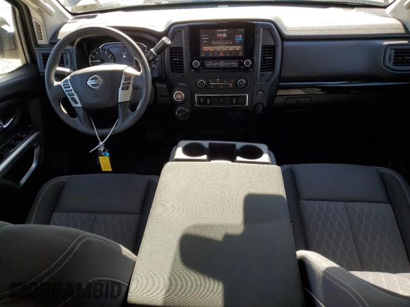 2022 Nissan Titan S with VIN 1N6AA1EC4NN107425, listed as a Copart auction lot 48291485 with 19,904 mi miles and Salvage title. Bid and sale history available at DreamBid. Image 8.