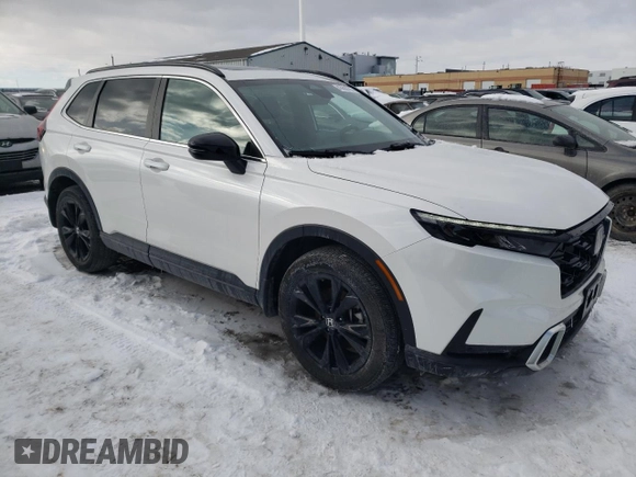 2023 Honda CR-V Sport Touring with VIN 2HKRS6H91PH203337, listed as a Copart auction lot 43698705 with 27,053 mi miles and Salvage Title. Bid and sale history available at DreamBid. Image 4.