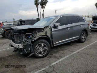 2020 Infiniti QX60 Luxe with VIN 5N1DL0MN6LC541566, listed as a Copart auction lot 59375575 with 43,485 mi miles and Salvage title. Bid and sale history available at DreamBid. Image 1.