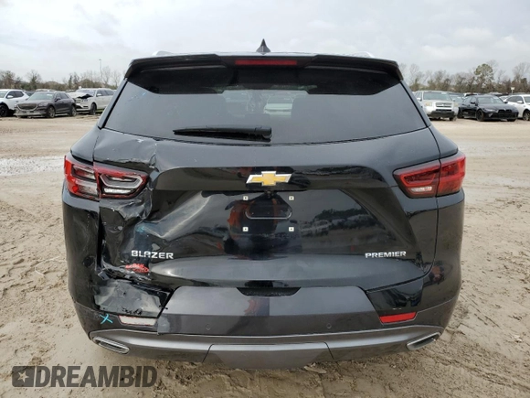 2024 Chevrolet Blazer Premier with VIN 3GNKBFR44RS189096, listed as a Copart auction lot 47016735 with 7,798 mi miles and Salvage title. Bid and sale history available at DreamBid. Image 6.
