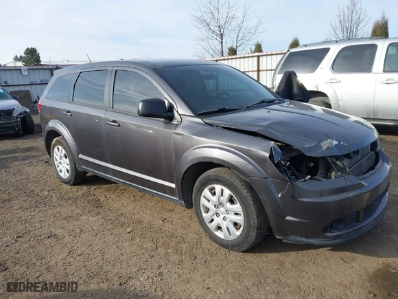 2015 Dodge Journey American Value Pkg with VIN 3C4PDCAB6FT600134, listed as a IAAI auction lot 41755470 with 91,667 mi miles. Bid and sale history available at carsss.com. Image 1.