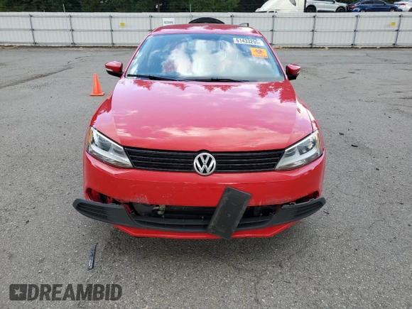 2012 Volkswagen Jetta SE with VIN 3VWDP7AJ8CM451446, listed as a Copart auction lot 61433295 with 134,196 mi miles and Salvage title. Bid and sale history available at DreamBid. Image 5.